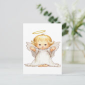 Niedlich Baby Angel Postkarte (Stehend Vorderseite)