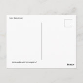 Niedlich Baby Angel Postkarte (Rückseite)