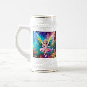 Niedlich Baby Angel Wings Art-38424 Bierglas