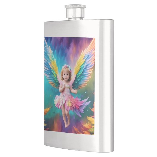 Niedlich Baby Angel Wings Art-38424 Flachmann (Links)