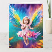 Niedlich Baby Angel Wings Art-38424 Karte (Vorderseite)