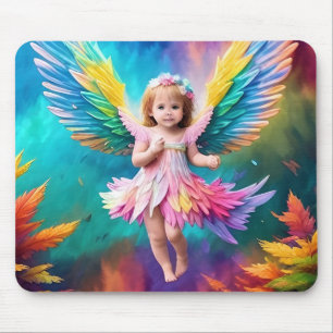 Niedlich Baby Angel Wings Art-38424 Mousepad