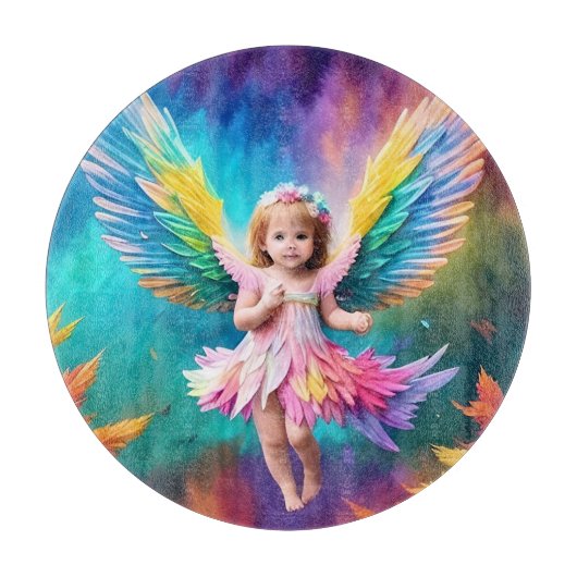 Niedlich Baby Angel Wings Art-38424 Schneidebrett (Vorderseite)