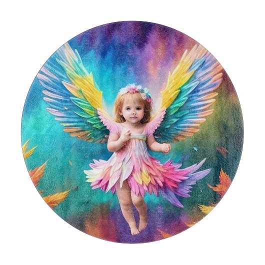 Niedlich Baby Angel Wings Art-38424 Schneidebrett (Vorderseite)