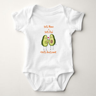 Niedlich Baby Avocado Familie Willkommen Neugebore Strampler