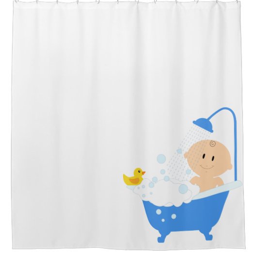 Niedlich Baby-Badewanne Duschvorhang (Vorderseite)