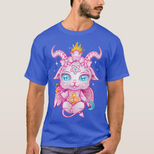 Niedlich Baby Baphomet Pink Pastel Goth Kawaii Dem T-Shirt