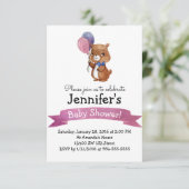 Niedlich Baby Bear Baby SHOWER Party Einladung (Stehend Vorderseite)