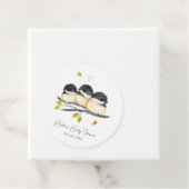 Niedlich Baby Bird Chickadees Baby Dusche Geschenkanhänger (Beispiel)