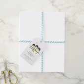 Niedlich Baby Bird Chickadees Baby Dusche Geschenkanhänger (Mit Garn)