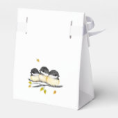 Niedlich Baby Bird Chickadees Baby Dusche Geschenkschachtel (Rückseite)