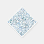 Niedlich Baby Blue Boho Rainbow Pattern Serviette (Ecke)