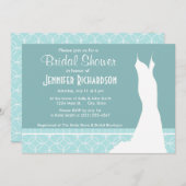 Niedlich Baby Blue Circles Einladung (Vorne/Hinten)