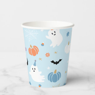 Niedlich Baby Blue Ghost Halloween Pappbecher