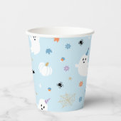Niedlich Baby Blue Ghost Halloween Pappbecher (Vorderseite)