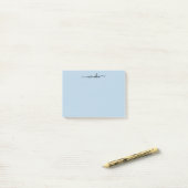 Niedlich Baby Blue Individuelle Name Post-it Klebezettel (Auf Schreibtisch)