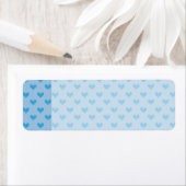 Niedlich Baby Blue Little Knitted Hearts (Insitu)