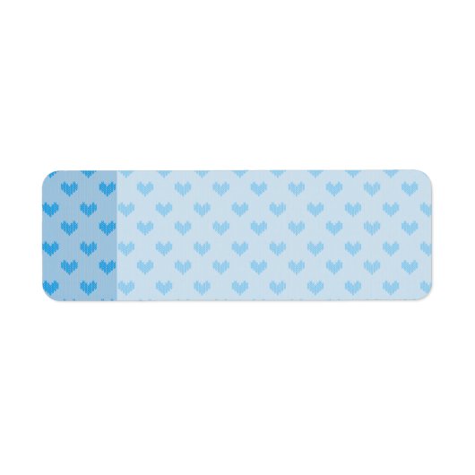 Niedlich Baby Blue Little Knitted Hearts (Vorne)