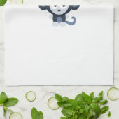 Niedlich Baby Blue Monkey Handtuch (Gefaltet)