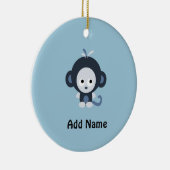 Niedlich Baby Blue Monkey Keramikornament (Rechts)
