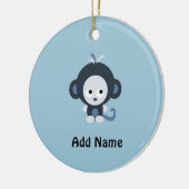 Niedlich Baby Blue Monkey Keramikornament (Links)