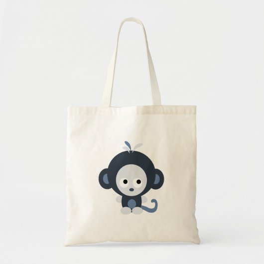 Niedlich Baby Blue Monkey Tragetasche (Vorne)