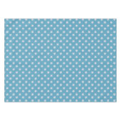 Niedlich Baby Blue Star Light Gray Repeat Muster Tischdecke (Vorderseite (Horizontal))