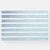 Niedlich Baby Blue Whale Stripte Baby Memory Book Gästebuch (Rückseite)