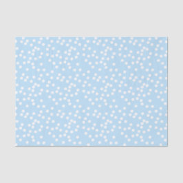 Niedlich Baby Blue & White Confetti / Punkte Seidenpapier