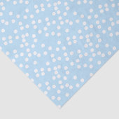 Niedlich Baby Blue & White Confetti / Punkte Seidenpapier (Ausschnitt)