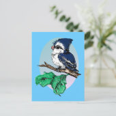 Niedlich Baby Bluejay Postcard Postkarte (Stehend Vorderseite)