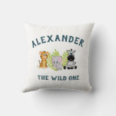 Niedlich Baby Boy 1. Geburtstagspilze Kissen (Rückseite)