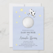 Niedlich Baby Boy Dusche Kinderzimmer Rhyme Vorlag Einladung (Vorderseite)