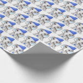 Niedlich Baby Boy Elephant Winter Weihnachten Geschenkpapier (Ecke)