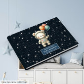 Niedlich Baby Boy Gästebuch Teddy Bear Astronaut
