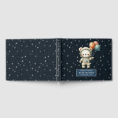 Niedlich Baby Boy Gästebuch Teddy Bear Astronaut (Voll)