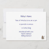 Niedlich Baby Boy & Horse Pony Custom Western Birt Ankündigung (Rückseite)