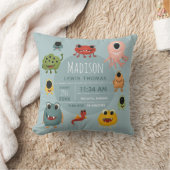 Niedlich Baby Boy Kinderzimmer Monster Alien Gebur Kissen (Decke)