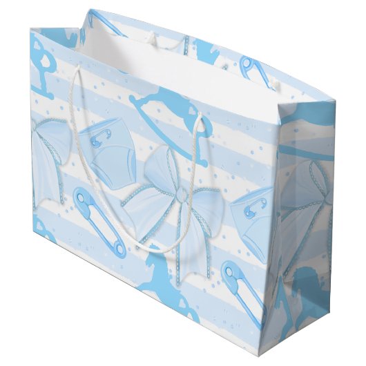 Niedlich Baby Boy Mit Monogramm Muster Große Geschenktüte