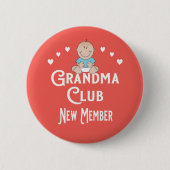 Niedlich Baby Boy New Oma Button (Vorderseite)