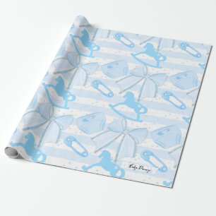 Niedlich Baby Boy Pattern Geschenkpapier