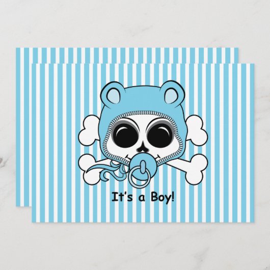 Niedlich Baby Boy Skull (Vorne/Hinten)