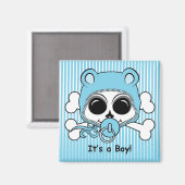 Niedlich Baby Boy Skull Magnet (Vorderseite/Rückseite)