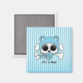 Niedlich Baby Boy Skull Magnet (Vorderseite/Rückseite)