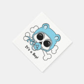 Niedlich Baby Boy Skull Serviette (Ecke)