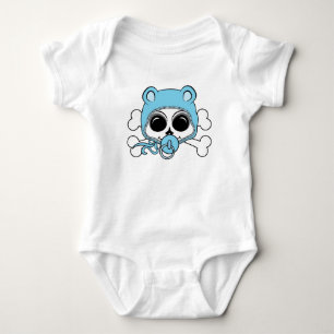 Niedlich Baby Boy Skull Strampler