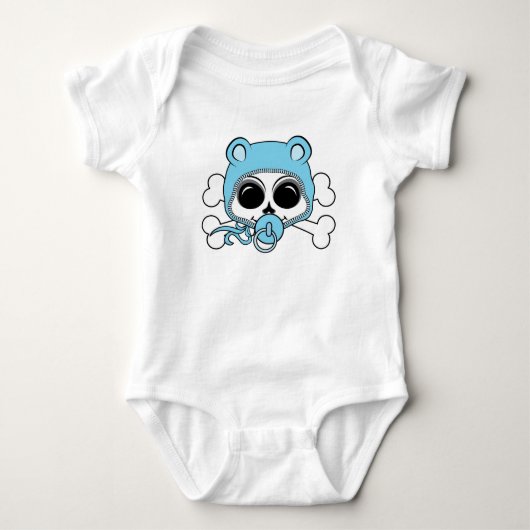 Niedlich Baby Boy Skull Strampler (Vorderseite)
