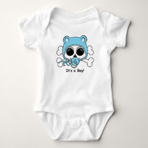 Niedlich Baby Boy Skull Strampler