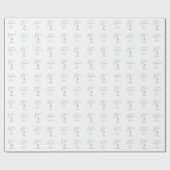 Niedlich Baby Boy und seine Baby-Dusche Geschenkpapier (Flach)