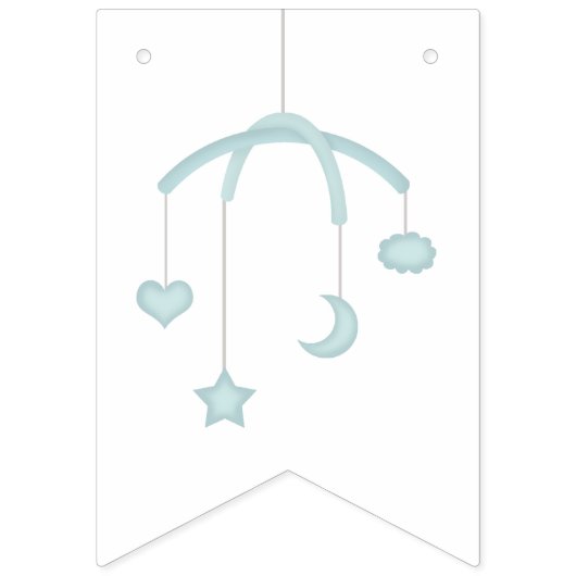 Niedlich Baby Boy und seine Baby-Dusche Wimpelkette (Zweite Fahne)